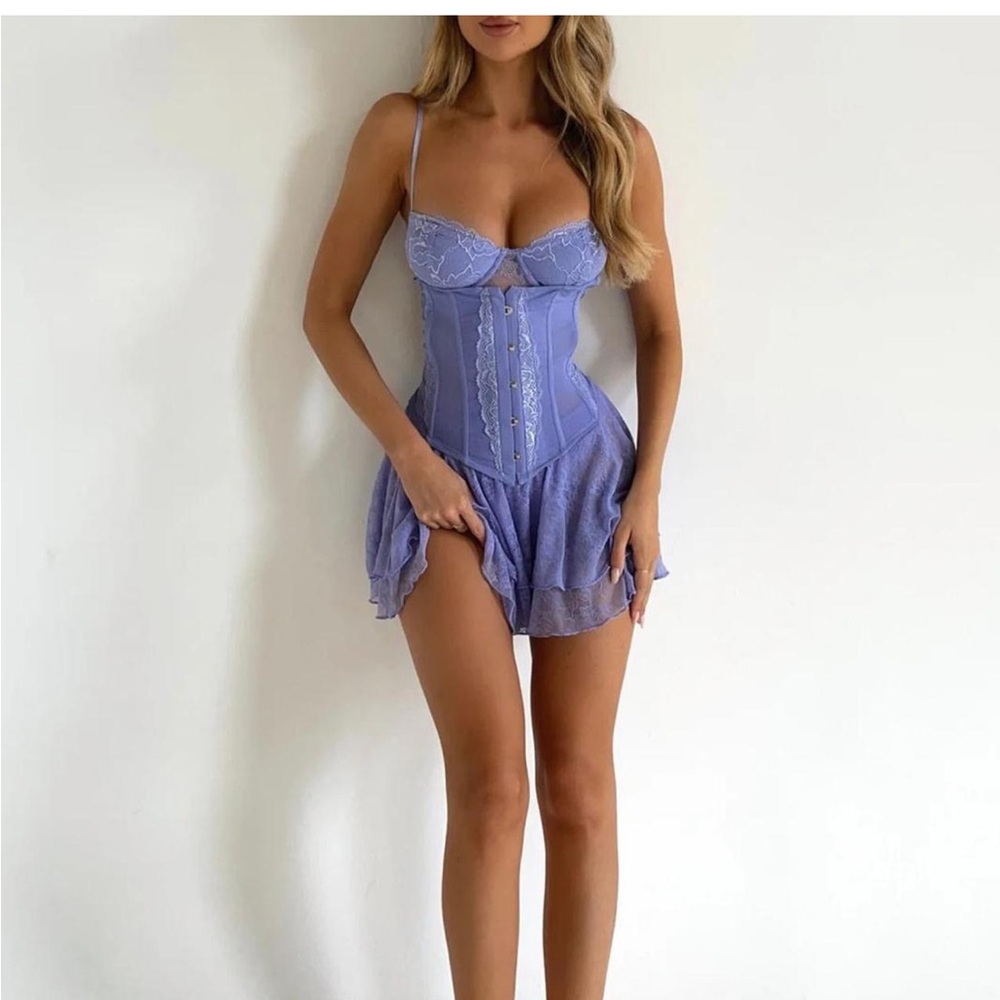 Outcast Elegant Lace Chemise in Lavender